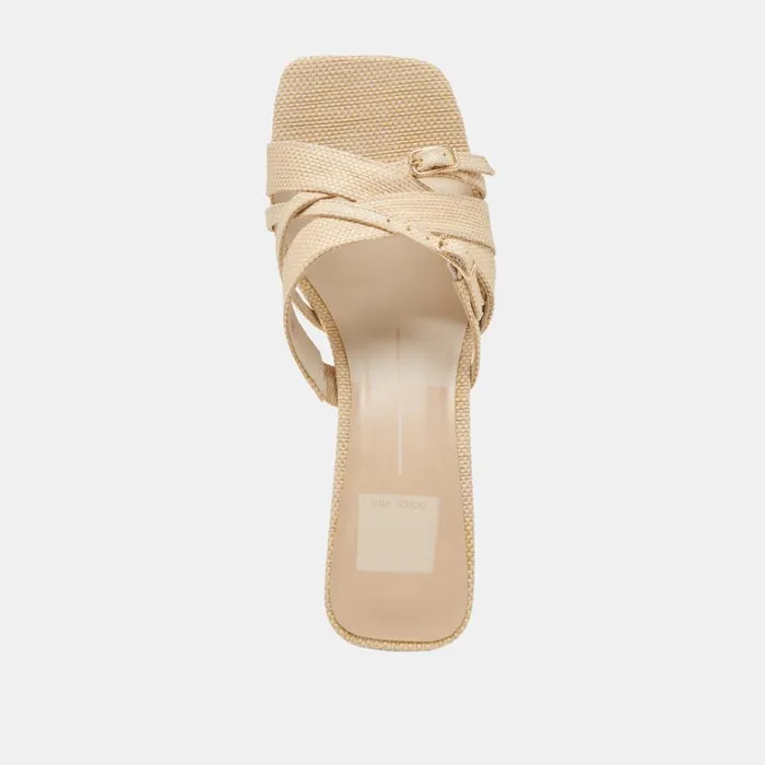 Heels Women Dolce Vita Bryant Heels Natural Woven Raffia