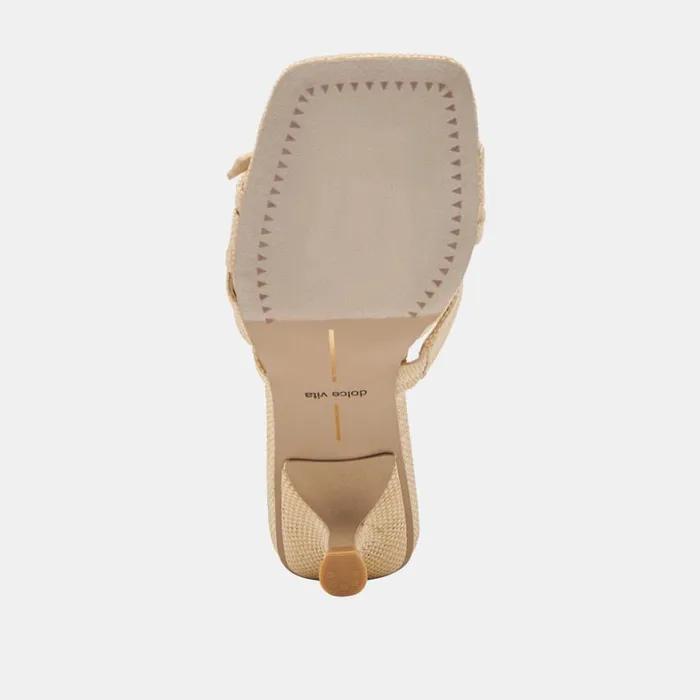Heels Women Dolce Vita Bryant Heels Natural Woven Raffia