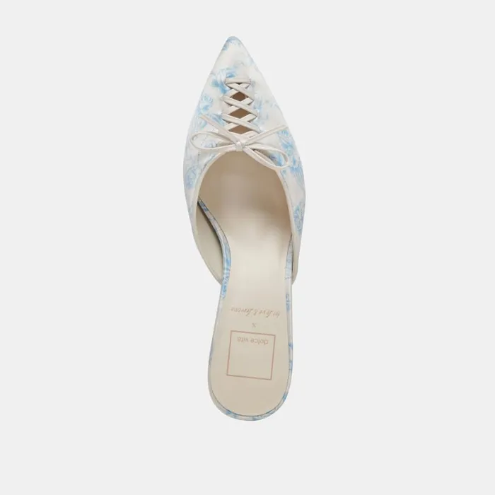 Heels Women Dolce Vita Camile Heels Blue Floral Fabric