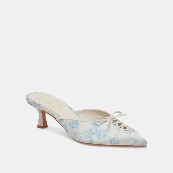 Heels Women Dolce Vita Camile Heels Blue Floral Fabric