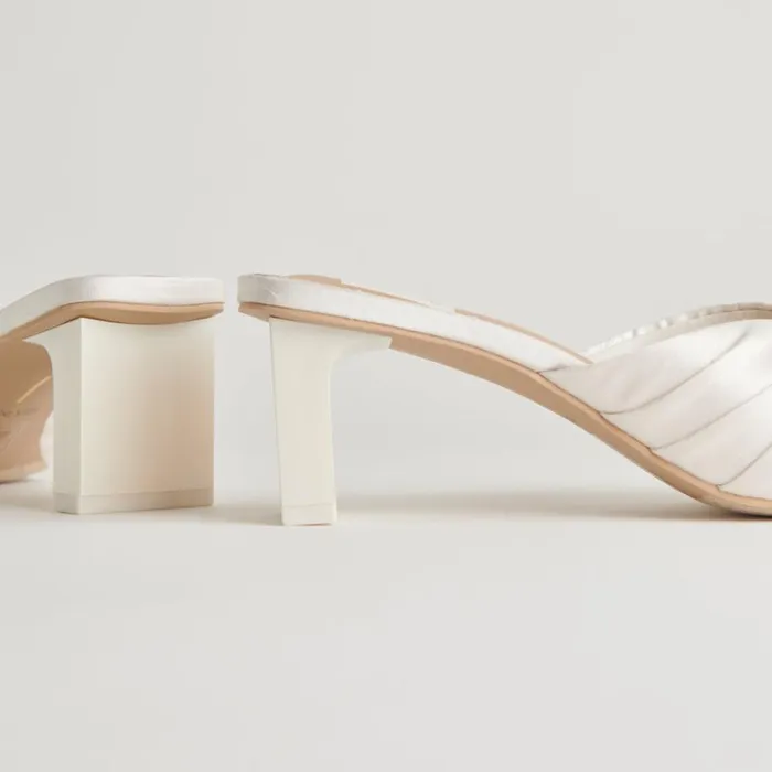 Heels Women Dolce Vita Carlan Heels Off White Silk