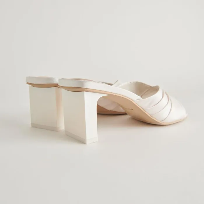 Heels Women Dolce Vita Carlan Heels Off White Silk