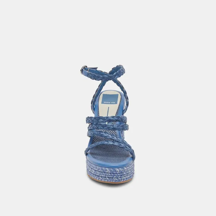 Heels Women Dolce Vita Catina Heels Blue Raffia