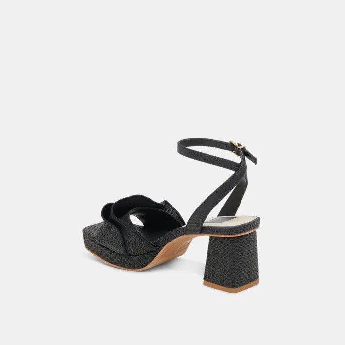Heels Women Dolce Vita Cheer Heels Black Raffia