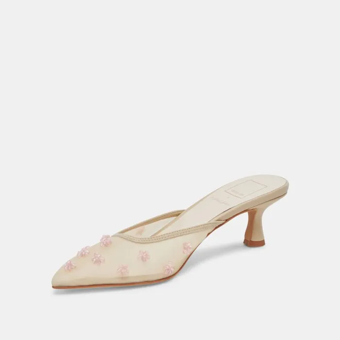 Heels Women Dolce Vita Claire Heels French Vanilla Mesh
