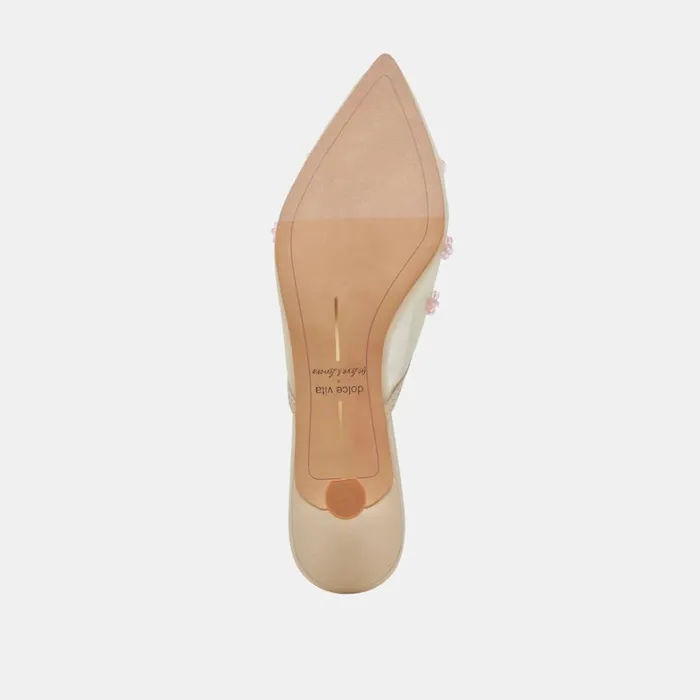 Heels Women Dolce Vita Claire Heels French Vanilla Mesh