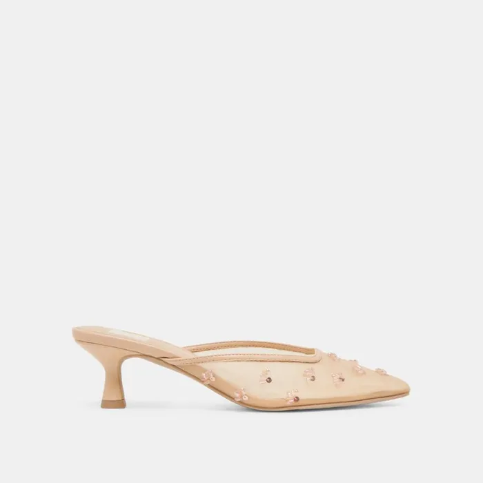 Heels Women Dolce Vita Clara Heels French Vanilla Mesh