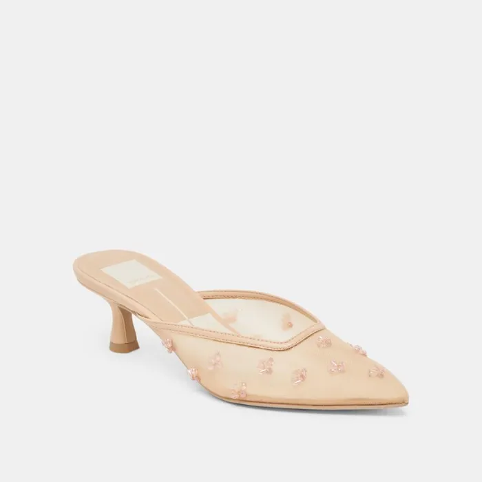Heels Women Dolce Vita Clara Heels French Vanilla Mesh
