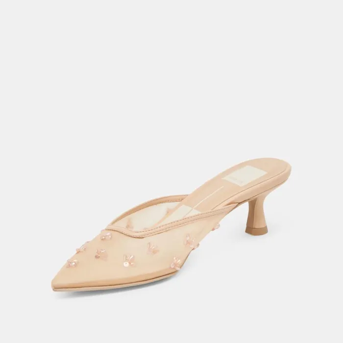 Heels Women Dolce Vita Clara Heels French Vanilla Mesh