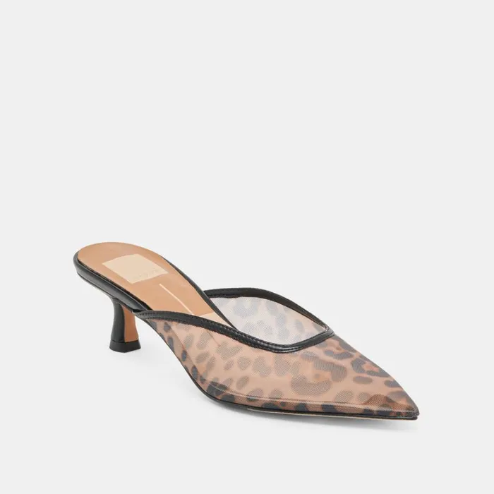 Heels Women Dolce Vita Cleo Heels Dk Leopard Mesh
