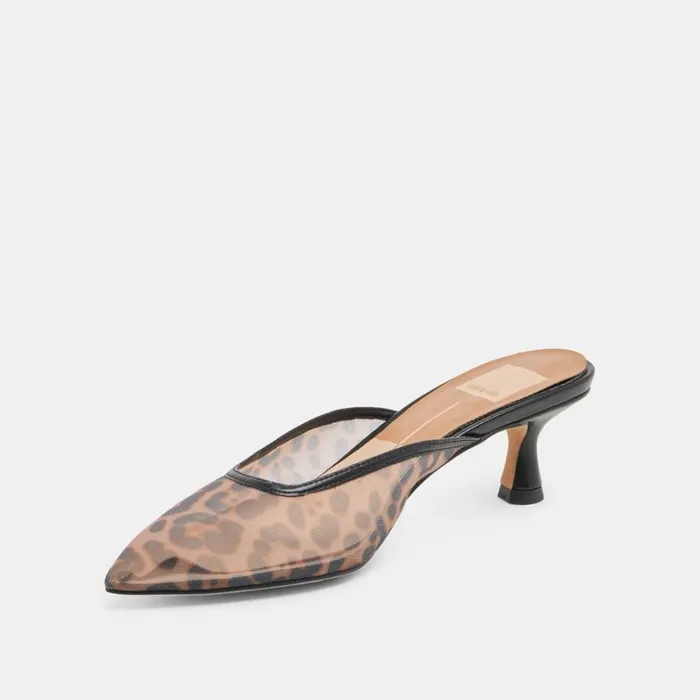 Heels Women Dolce Vita Cleo Heels Dk Leopard Mesh