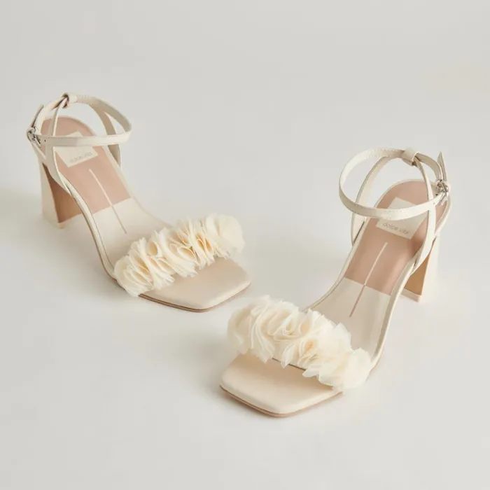 Heels Women Dolce Vita Iesha Heels Ivory Leather