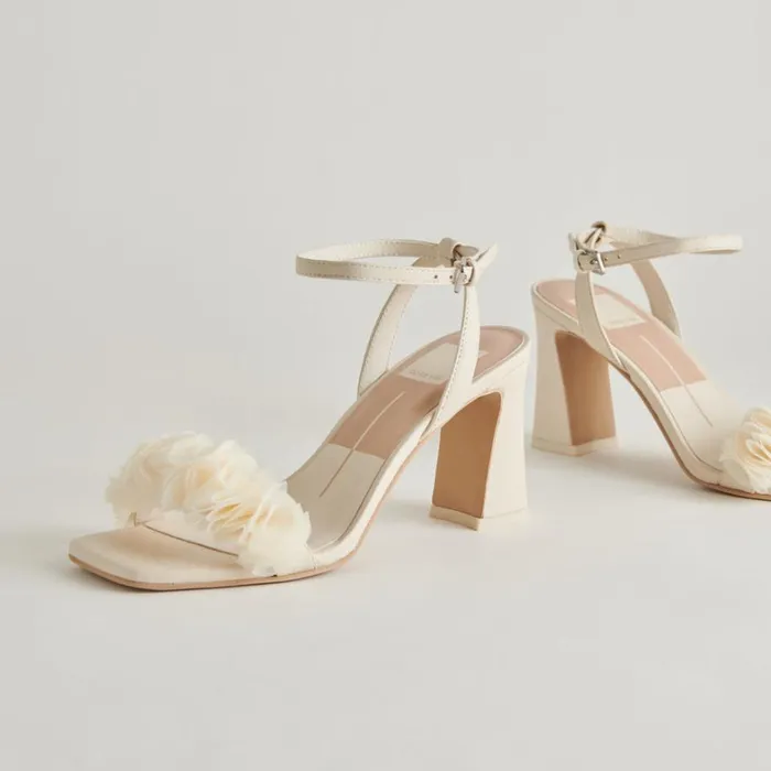 Heels Women Dolce Vita Iesha Heels Ivory Leather