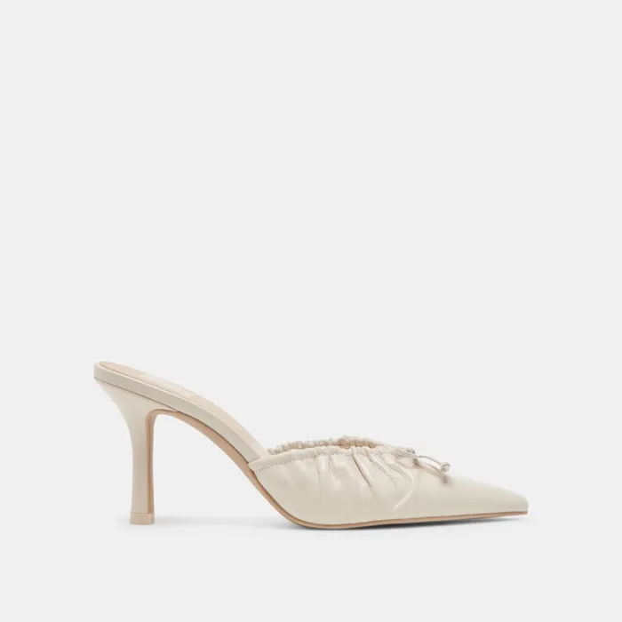 Heels Women Dolce Vita Kairi Heels Ivory Crinkle Patent