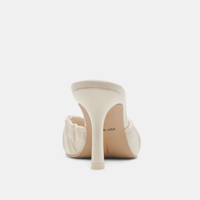 Heels Women Dolce Vita Kairi Heels Ivory Crinkle Patent