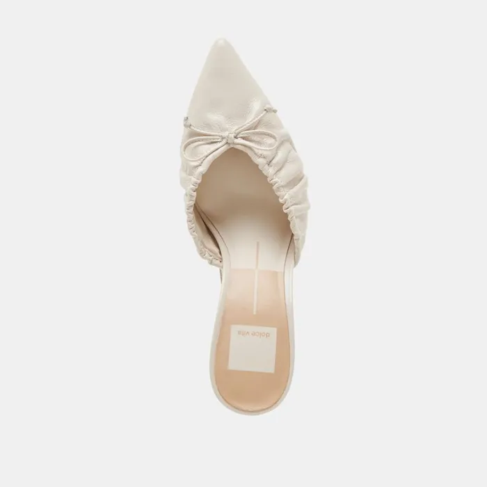 Heels Women Dolce Vita Kairi Heels Ivory Crinkle Patent