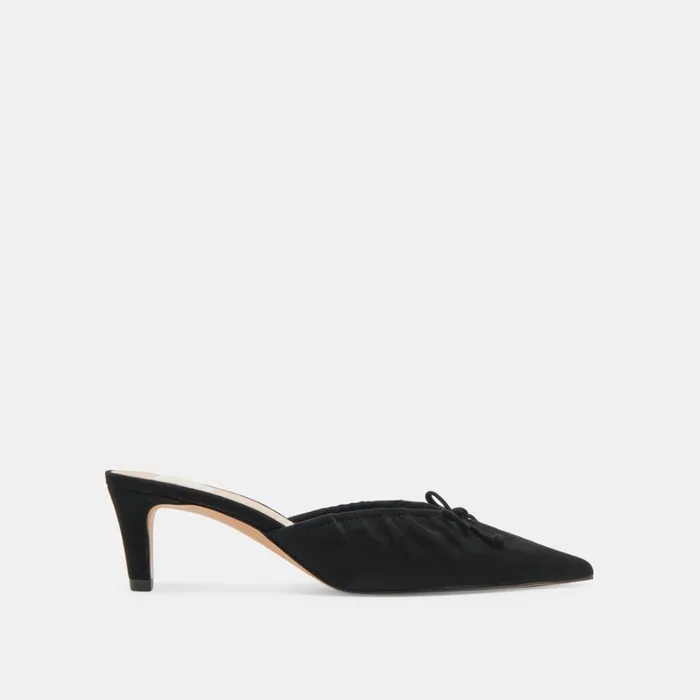 Heels Women Dolce Vita Kairi Mid Heels Onyx Suede