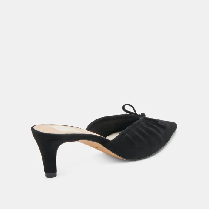 Heels Women Dolce Vita Kairi Mid Heels Onyx Suede