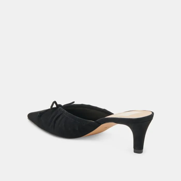 Heels Women Dolce Vita Kairi Mid Heels Onyx Suede