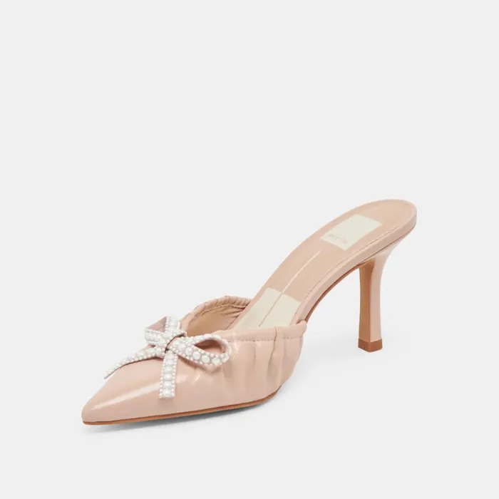 Heels Women Dolce Vita Kairi Pearl Heels Blush Crinkle Patent