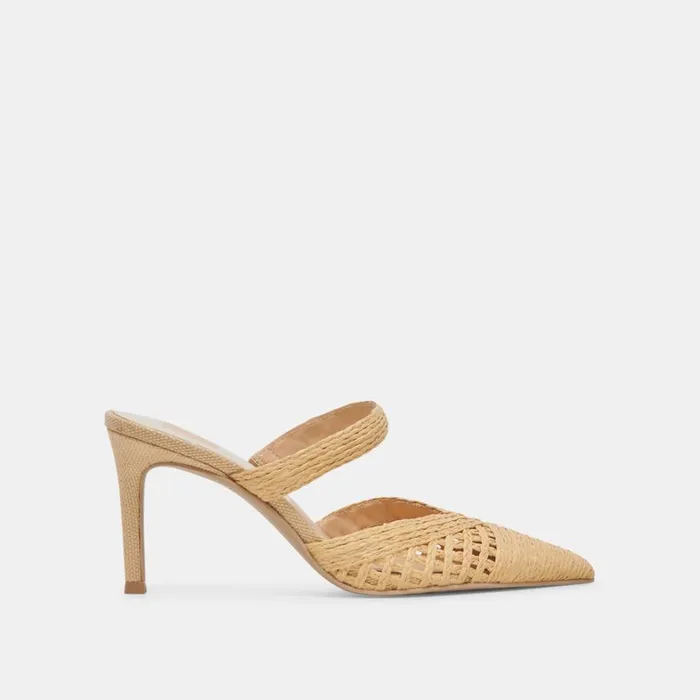 Heels Women Dolce Vita Kaline Heels Lt Natural Raffia
