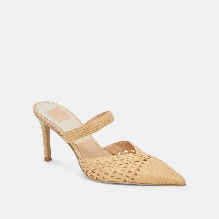 Heels Women Dolce Vita Kaline Heels Lt Natural Raffia