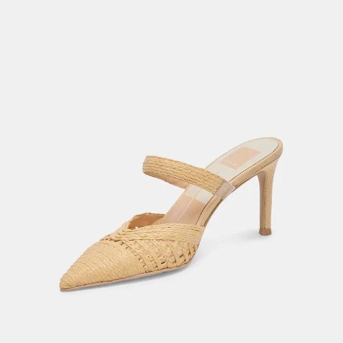 Heels Women Dolce Vita Kaline Heels Lt Natural Raffia