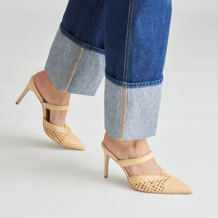 Heels Women Dolce Vita Kaline Heels Lt Natural Raffia