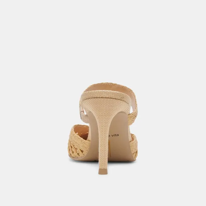 Heels Women Dolce Vita Kaline Heels Lt Natural Raffia