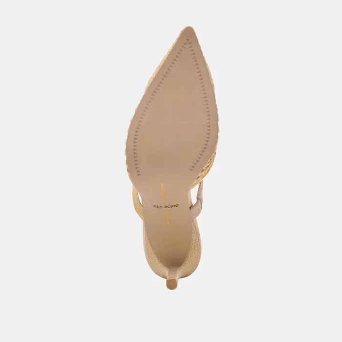Heels Women Dolce Vita Kaline Heels Lt Natural Raffia