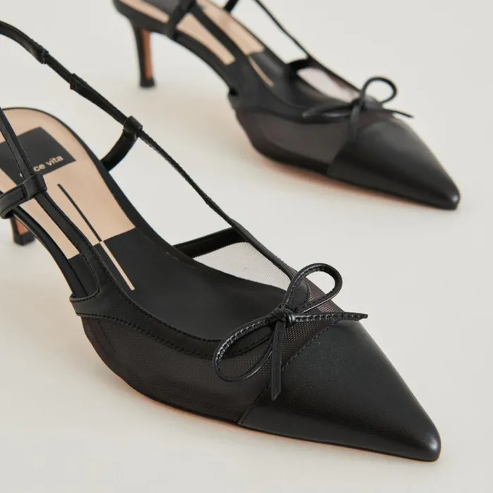 Heels Women Dolce Vita Kandi Heels Onyx Mesh