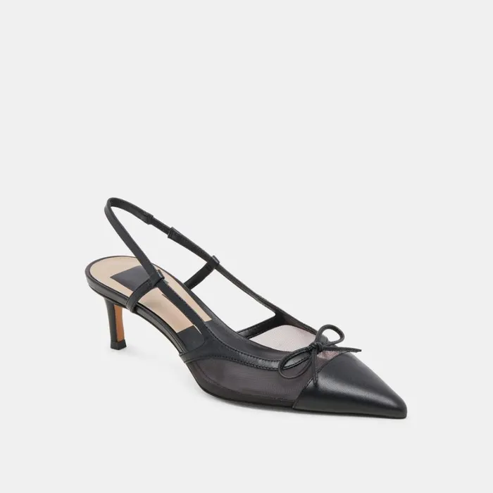 Heels Women Dolce Vita Kandi Heels Onyx Mesh