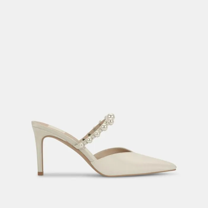 Heels Women Dolce Vita Kanika Pearl Heels Vanilla Silk