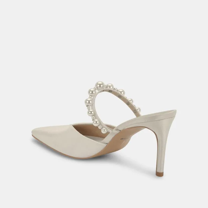Heels Women Dolce Vita Kanika Pearl Heels Vanilla Silk