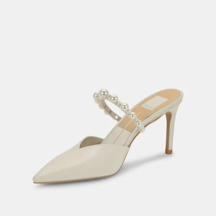 Heels Women Dolce Vita Kanika Pearl Heels Vanilla Silk