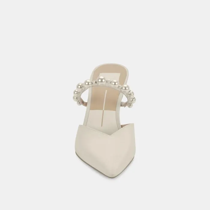 Heels Women Dolce Vita Kanika Pearl Heels Vanilla Silk