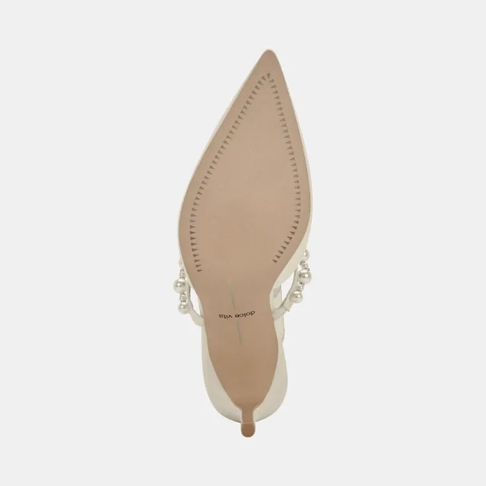 Heels Women Dolce Vita Kanika Pearl Heels Vanilla Silk
