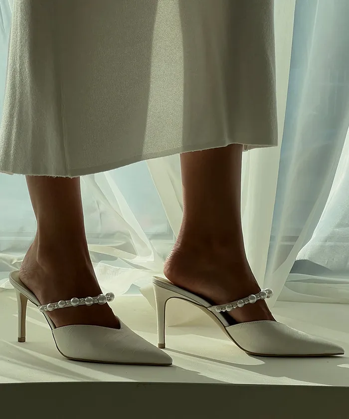 Heels Women Dolce Vita Kanika Pearl Heels Vanilla Silk