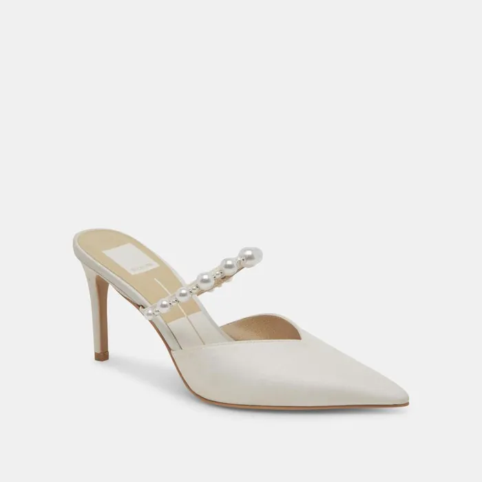 Heels Women Dolce Vita Kanika Pearl Heels Vanilla Silk
