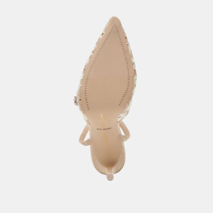 Heels Women Dolce Vita Kenedy Heels Taupe Multi Crochet