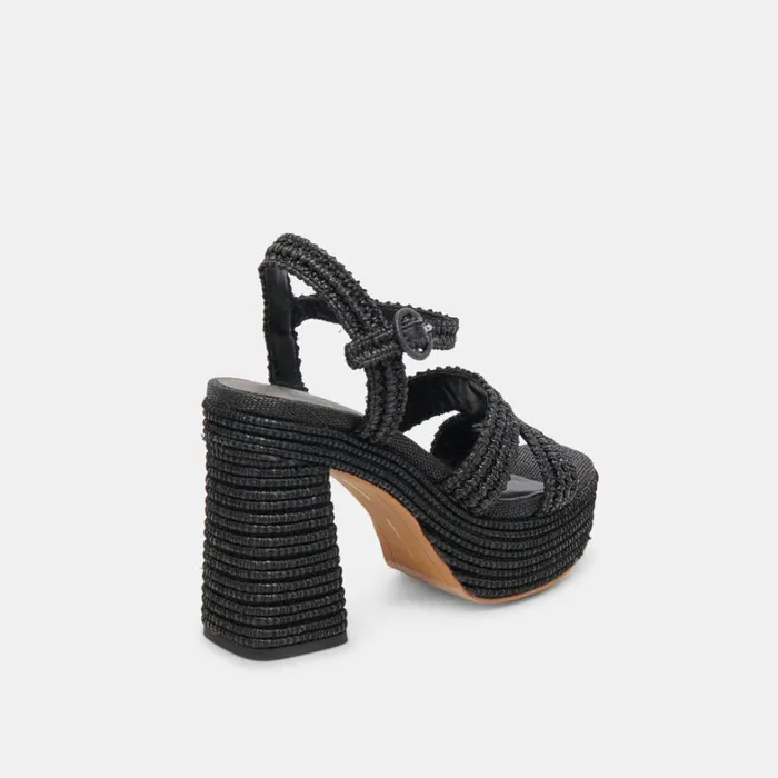 Heels Women Dolce Vita Lacye Heels Onyx Woven