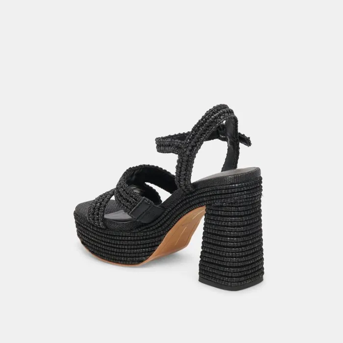 Heels Women Dolce Vita Lacye Heels Onyx Woven