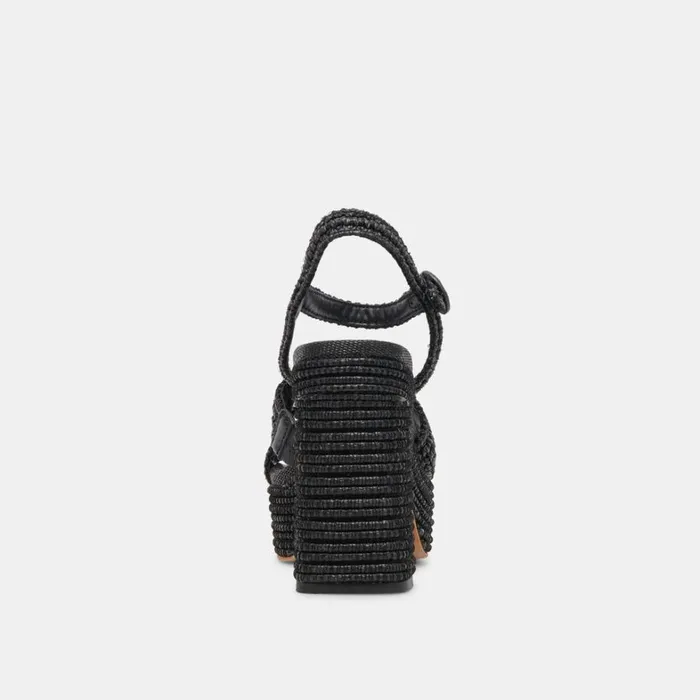 Heels Women Dolce Vita Lacye Heels Onyx Woven