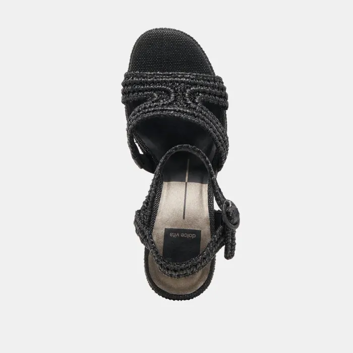 Heels Women Dolce Vita Lacye Heels Onyx Woven