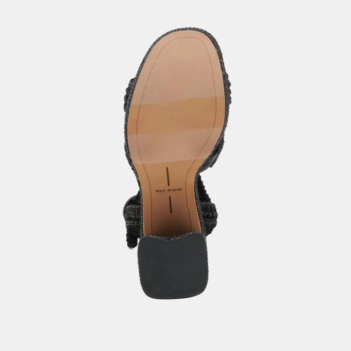 Heels Women Dolce Vita Lacye Heels Onyx Woven