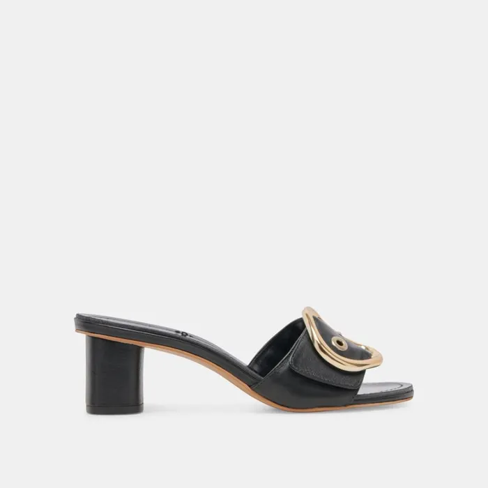 Heels Women Dolce Vita Laika Heels Black Leather