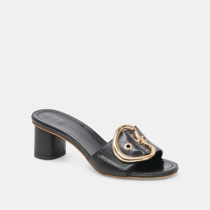 Heels Women Dolce Vita Laika Heels Black Leather