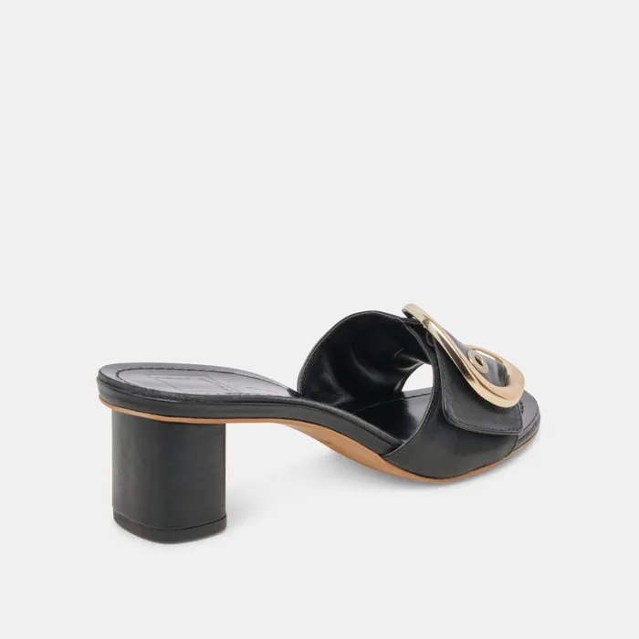 Heels Women Dolce Vita Laika Heels Black Leather