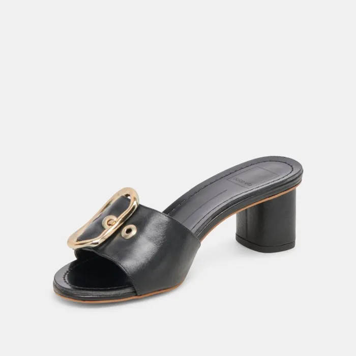 Heels Women Dolce Vita Laika Heels Black Leather