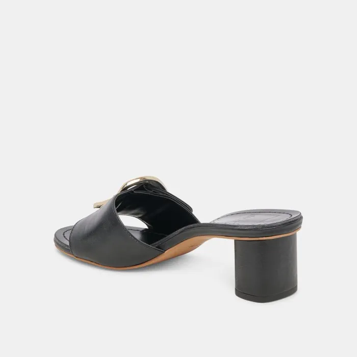 Heels Women Dolce Vita Laika Heels Black Leather
